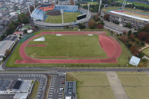 静岡県草薙総合運動場 補助競技場 全景