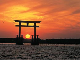 弁天島の夕日 弁天島の夕日