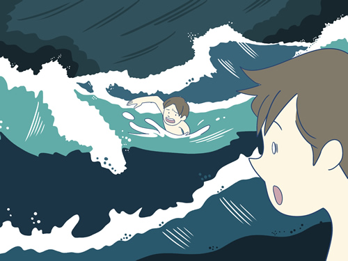 離岸流(リップカレント)に注意 離岸流(リップカレント)に注意