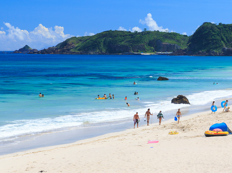 夏の白浜大浜海岸