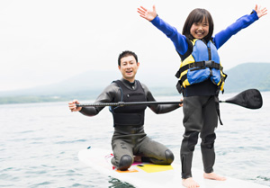 黄金崎のSUP体験